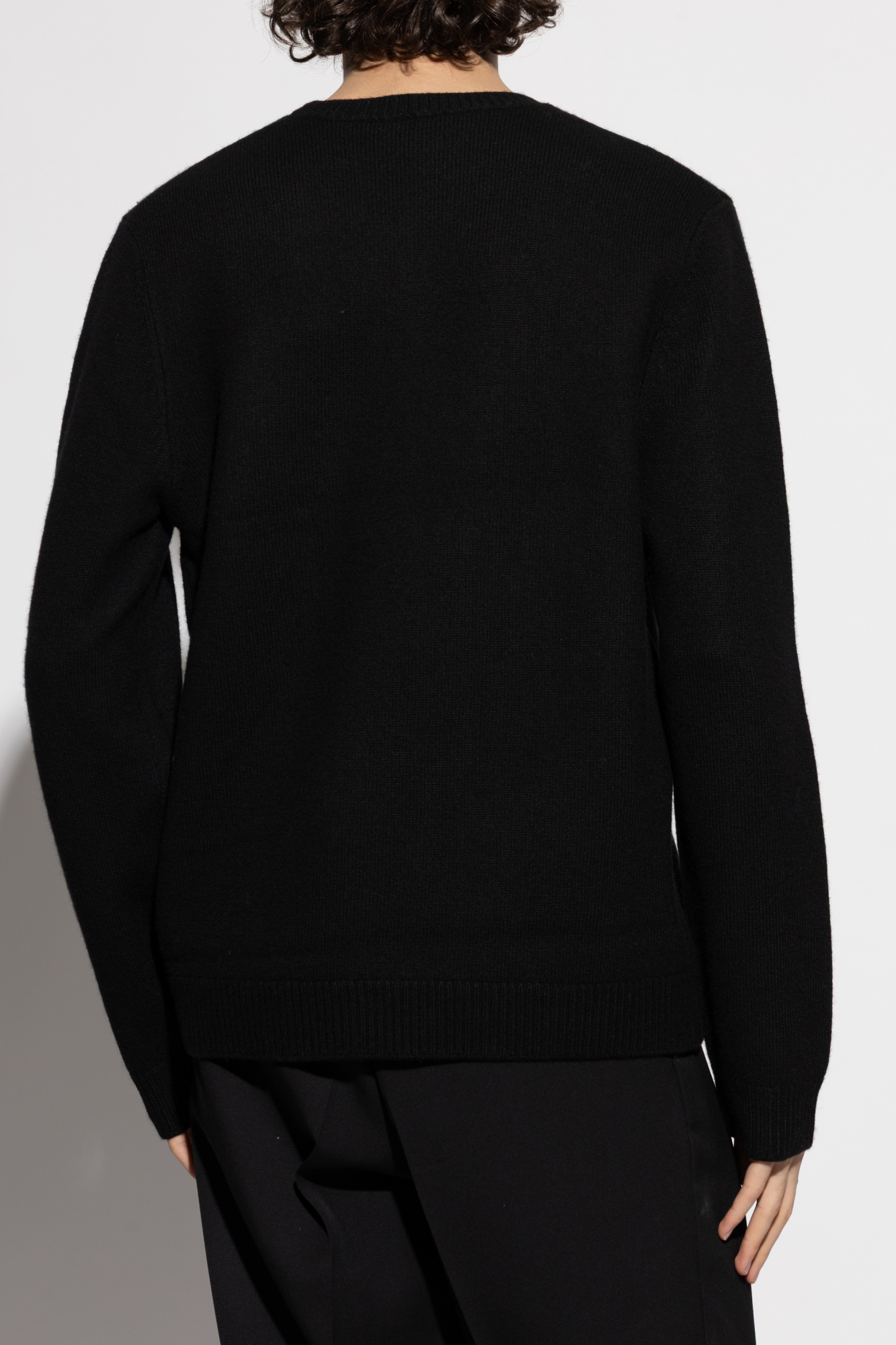 A.P.C. ウールプルオーバー wool pullover jacket Black Wool sweater with logo A.P.C. - Vitkac Canada